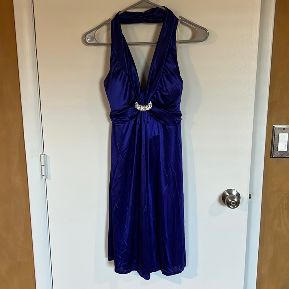 Purplish blue dress
